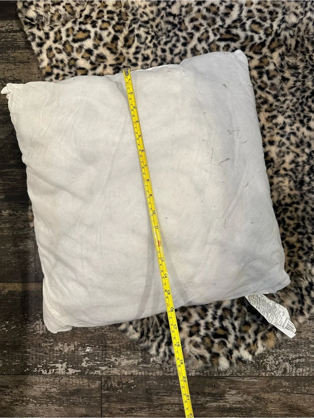 White Throw Pillow Inserts - set of 2 Plush Square